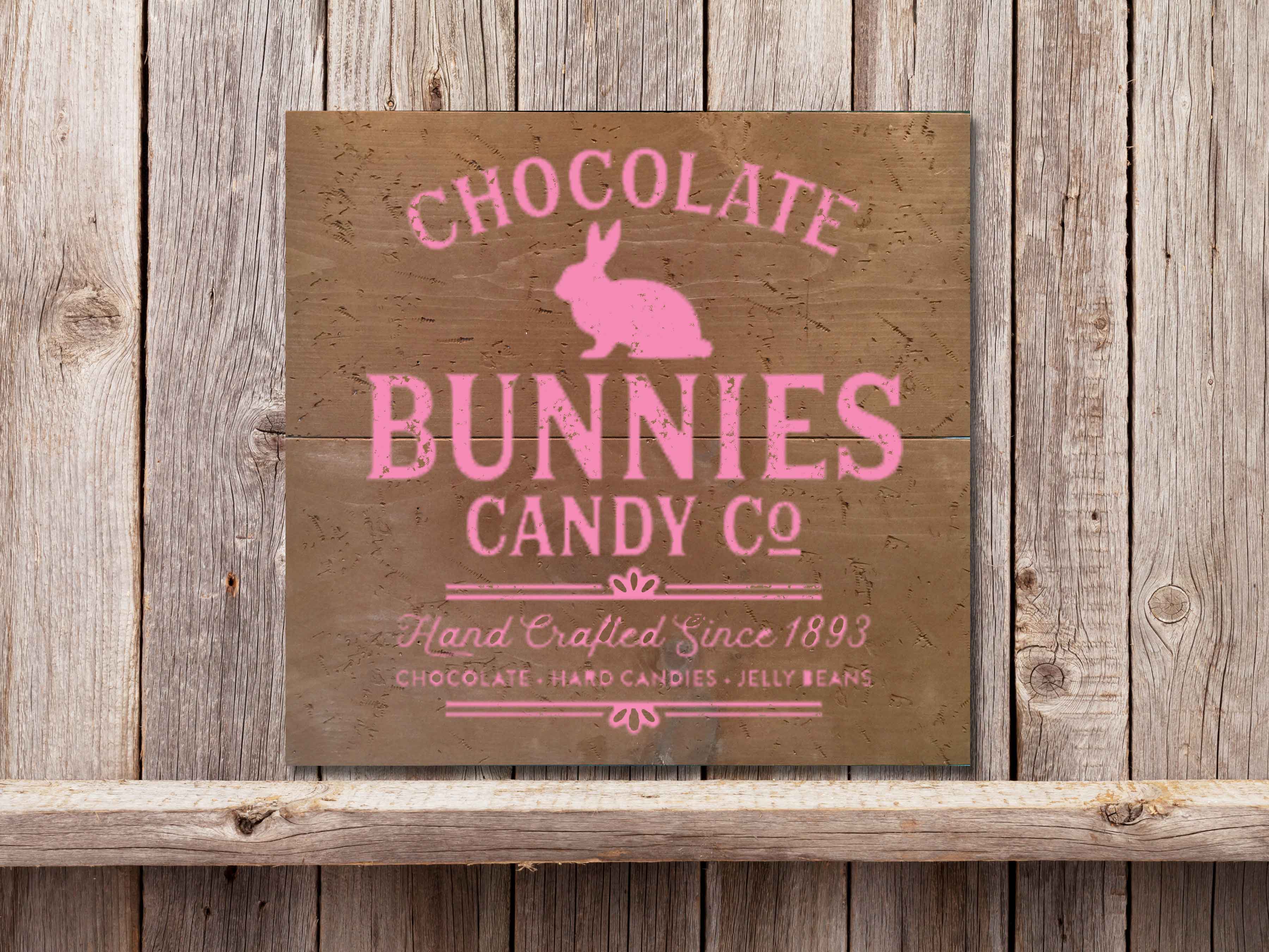 Chocolate Bunnies Candy 22×24